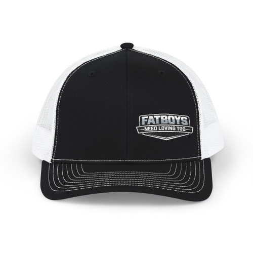 Fat Boys Need Loving Richardson Embroidered Trucker Hat — Snapback 