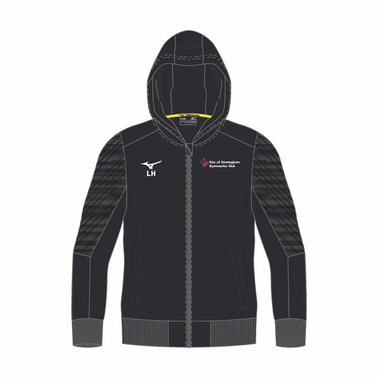 BIRMINGHAM GYMNASTICS MIZUNO CHIBA FULL ZIP HOODIE UNISEX
