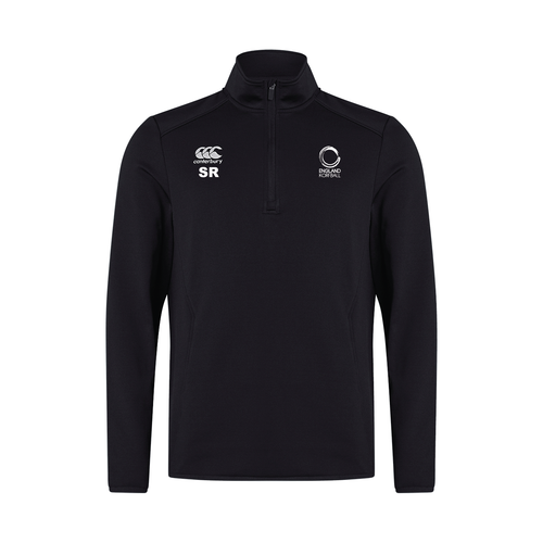 England Korfball - Adults CCC Club Quarter Zip - Black