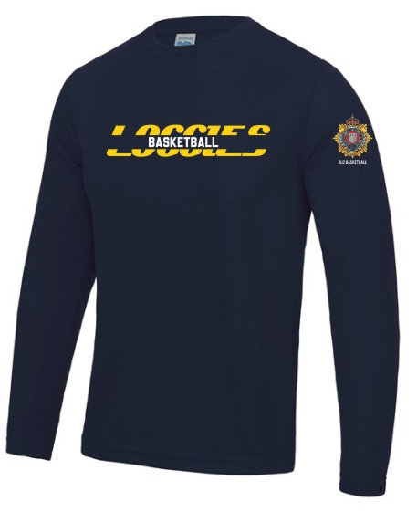 RLC Basketball Loggies Kelvinized Design Long Sleeve in Navy