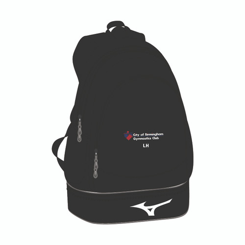 BIRMINGHAM GYMNASTICS - MIZUNO BACKPACK - BLACK