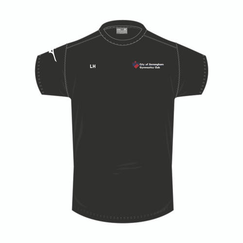 BIRMINGHAM GYMNASTICS - MIZUNO FREE TIME TEE WOMENS - BLACK