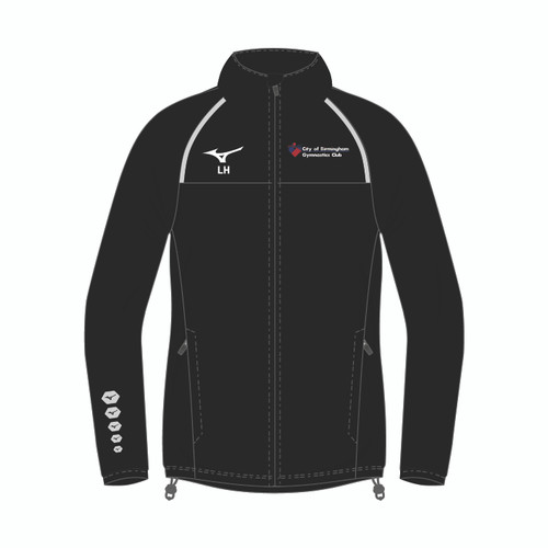 BIRMINGHAM GYMNASTICS - MIZUNO OSAKA WINDBREAKER JACKET UNISEX - BLACK
