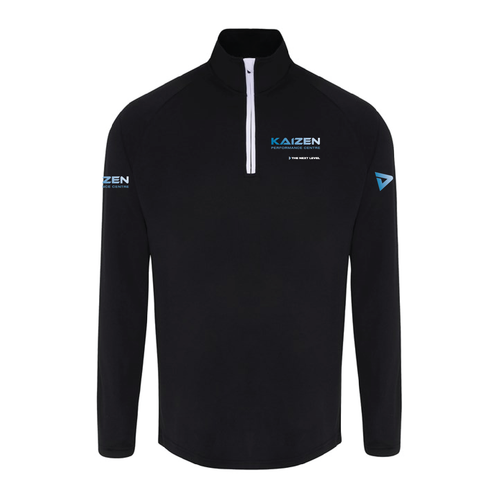 KAIZEN - Quarter Zip Unisex - Black