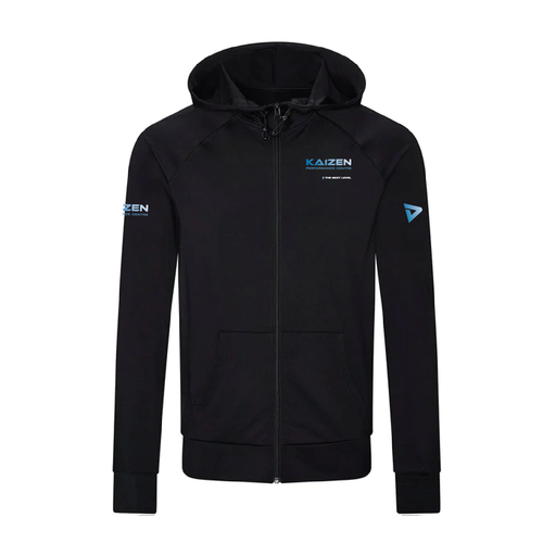 KAIZEN - Zip Lightweight Hoodie Unisex - Black