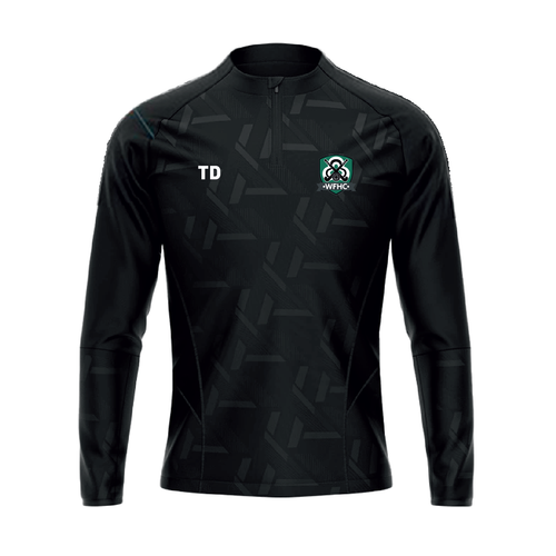 WFHC - Unisex - Impact 1/4 Zip Performance Training Top - Black