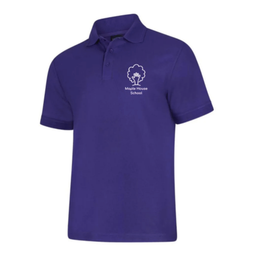 Maple House School Kids Polo - Purple