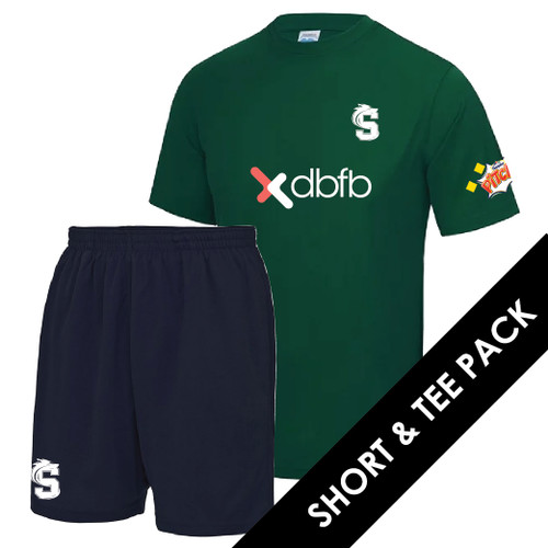 EPP SOUTH - Junior Tee & Short Pack - Bottle Green&Navy