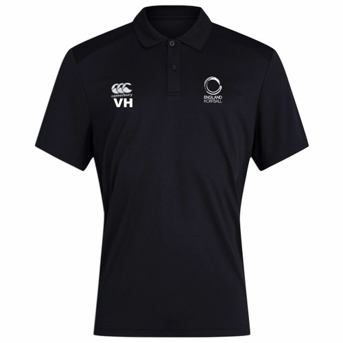 England Korfball - Junior CCC Club Dry Polo - Black