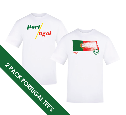 2 Pack Tees - Portugal - White
