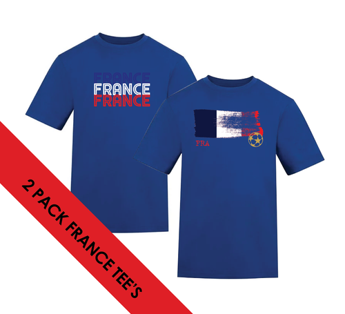 2 Pack Tees - France - Royal