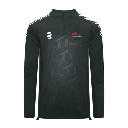 UOB Staff - Impact 1/4 Zip Performance Top Unisex - Black/White