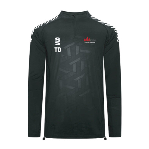 UOB Staff - Impact 1/4 Zip Performance Top Unisex - Black/White