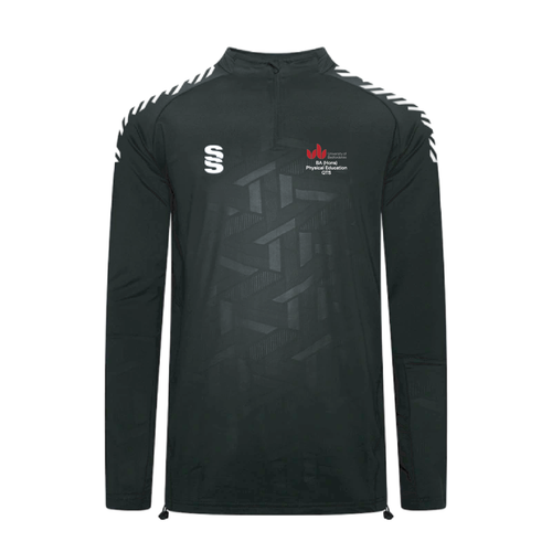 UOB BA (Hons) Physical Education - Impact 1/4 Zip Performance Top Unisex - Black/White