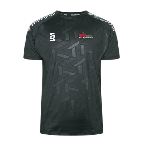 UOB PGCE Physical Education - Impact T-Shirt Unisex - Black/White