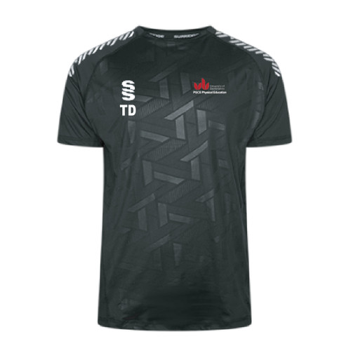 UOB PGCE Physical Education - Impact T-Shirt Unisex - Black/White
