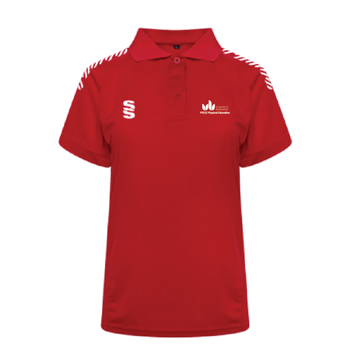 UOB PGCE Physical Education - Dual Polo Unisex - Red/White