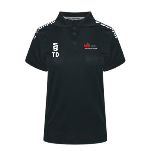 UOB PGCE Physical Education - Dual Polo Unisex - Black/White