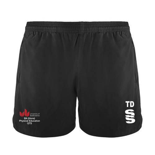 UOB BA (Hons) Physical Education - Performance Gym Shorts Womens - Black