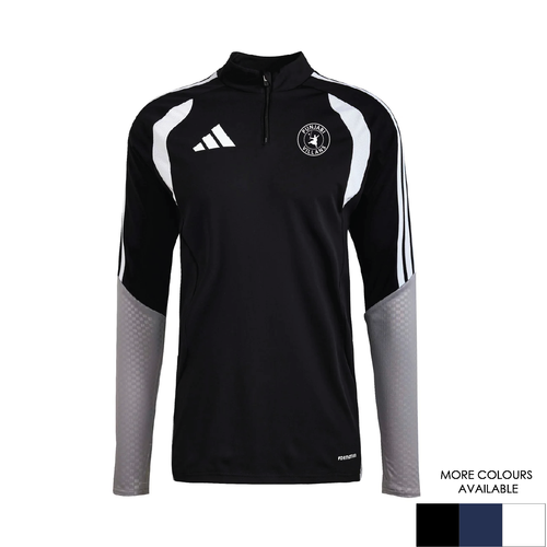 Punjabi Villains Silhouette - Adidas Slim-Fit 1/4 Zip Training Top