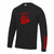 WALSALL WIZARDS - Adult Long Sleeve Warm Up Top - Jet Black