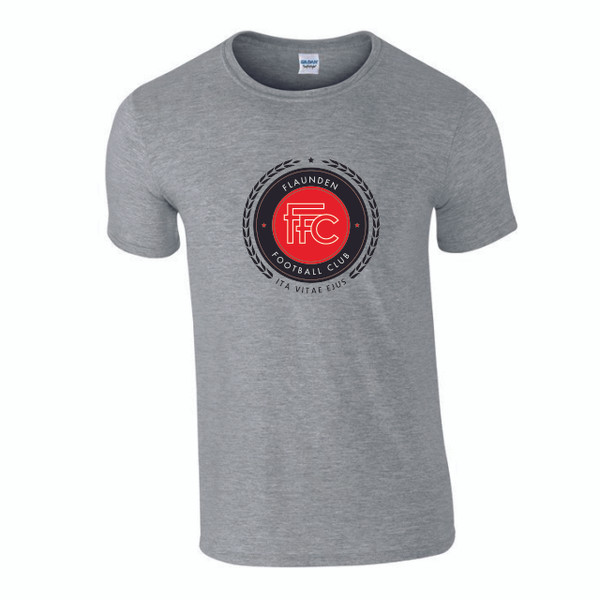 Flaunden FC - Adults Latin Logo Grey Tee