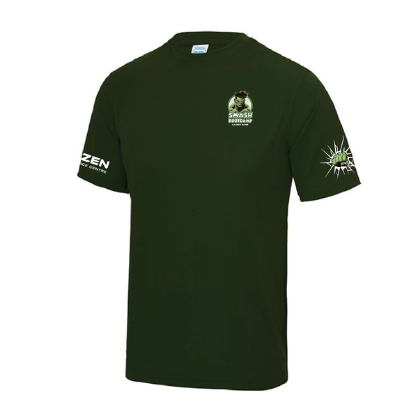 KAIZEN - SMASH BOOTCAMP - UNISEX LOOSE FIT TEE - COMBAT GREEN