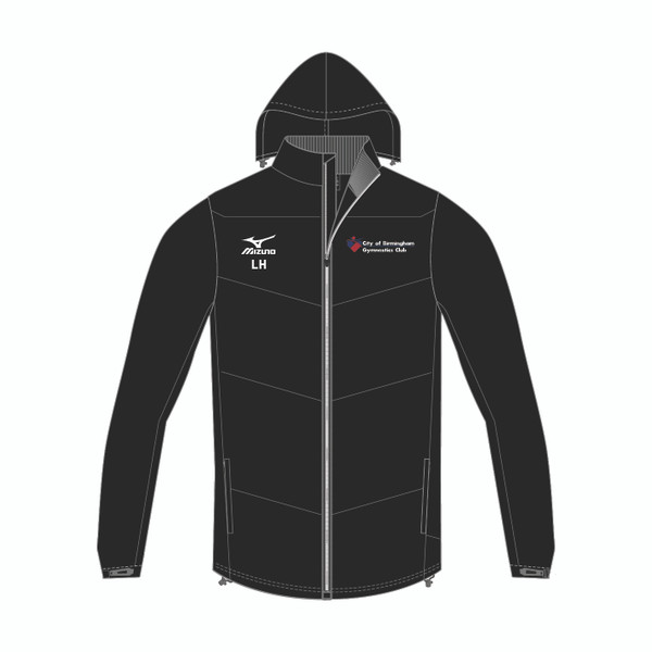 BIRMINGHAM GYMNASTICS - MIZUNO SIDELINE JACKET UNISEX - BLACK