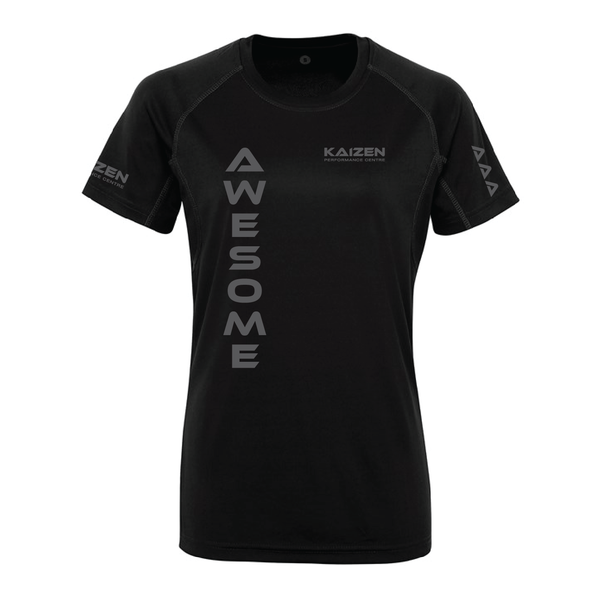KAIZEN - Triple A Tee - Womens Performance Fit - Black