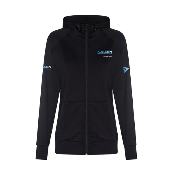 KAIZEN - Zip Lightweight Hoodie Womens - Black