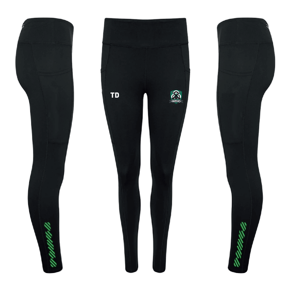 WFHC - Junior - Performance Legging -  Black&Green