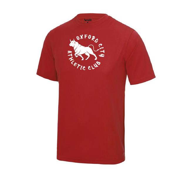 Oxford City Athletic Club - Unisex Training Tee - Fire red