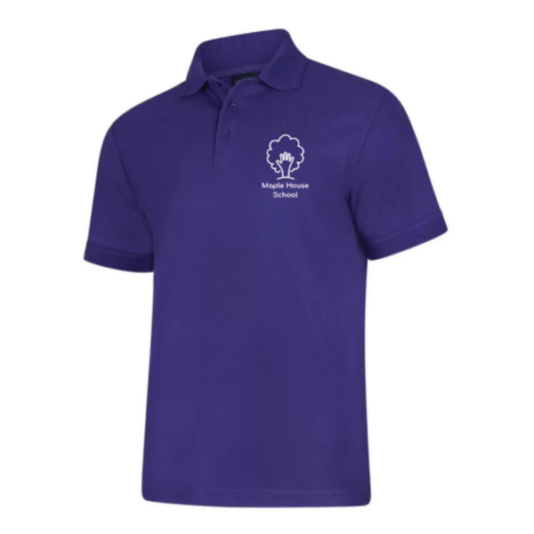 Maple House School Kids Polo - Purple