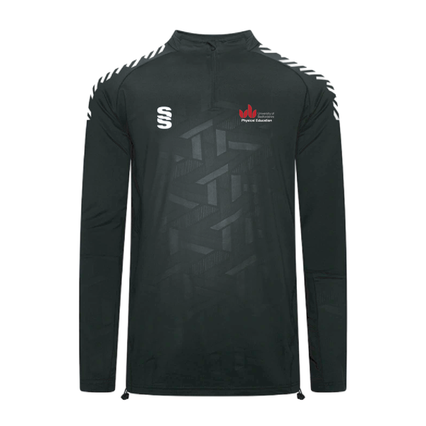 UOB Staff - Impact 1/4 Zip Performance Top Unisex - Black/White