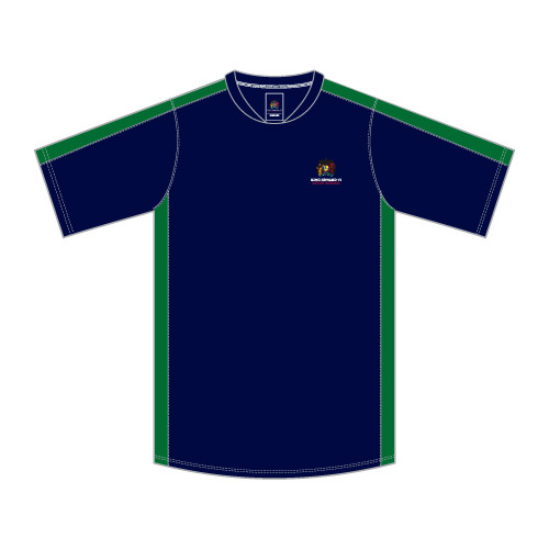 K.E.ASTON - PE T-shirt Brandon Junior - Navy/Green