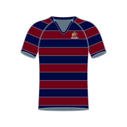 K.E.ASTON - Reversible Rugby Shirt Adults - Navy/Maroon/Grey