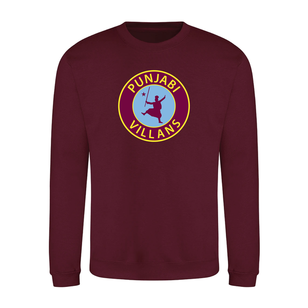 Punjabi Villans Classic - Sweatshirt - Burgundy