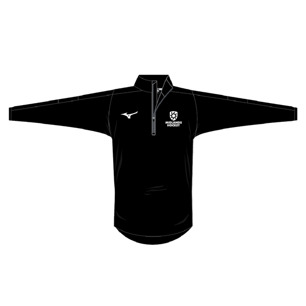 MIDLANDS HOCKEY - Mizuno Shizouka Tech Fleece - Black
