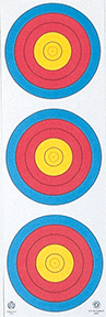 Maple Leaf Target Face 3-Spot Vertical 25 pk. R557-63168
