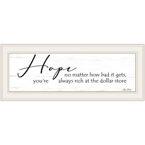 Hope 1 White Framed Print Wall Art N270-415398