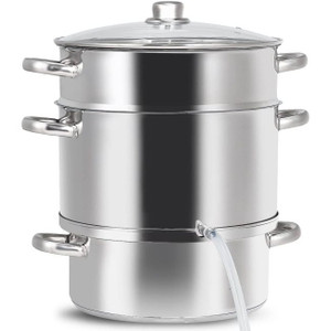 11 Quart Stainless Steel Steamer / Fruit Vegetable Juicer Q280-FRVR1489