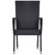  5 Piece Patio Dining Set Black Poly Rattan A949-3156668