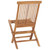  3 Piece Folding Patio Dining Set Solid Teak Wood A949-315455