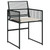  5 Piece Patio Dining Set with Cushions Black Poly Rattan A949-3295023