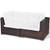  5 Piece Patio Lounge Set with Cushions Poly Rattan Brown A949-42099