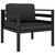  3 Piece Patio Lounge Set with Cushions Aluminum Anthracite A949-3107780