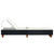  Sunbed with Cushion Poly Rattan Black A949-310472