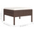  6 Piece Patio Lounge Set with Cushions Poly Rattan Brown A949-3094383