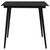  5 Piece Patio Dining Set Cotton Rope and Steel Black A949-48569