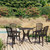  5 Piece Bistro Set Cast Aluminum Bronze A949-3070607